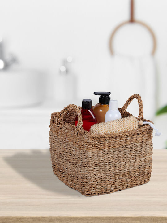 Relaxdays Plastic Cutie de Depozitare cu Capac Maro 3buc