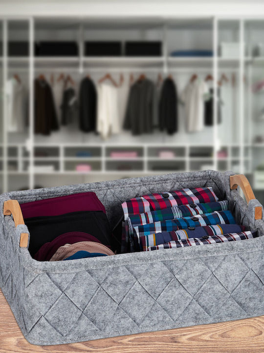 Relaxdays Kunststoff Aufbewahrungsbox mit Deckel Gray 8Stück