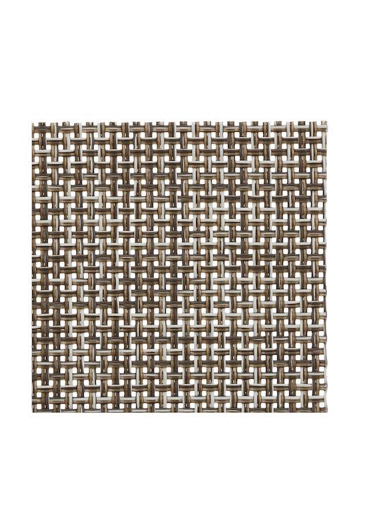 Relaxdays Platzdeckchen Kunststoff Braun 45x30cm 6Stück
