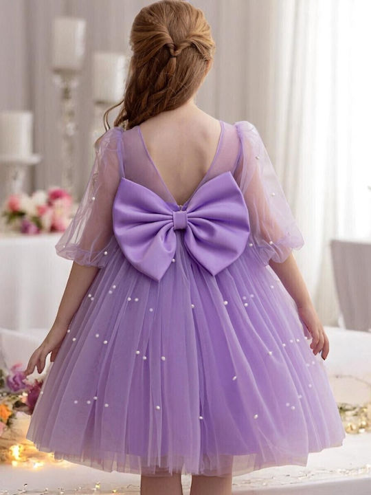 Kinderkleid Ärmellos Flieder