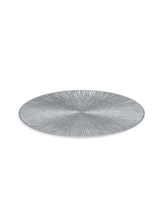 Zeller Suporturi pentru pahare Plastic Argintiu 4buc