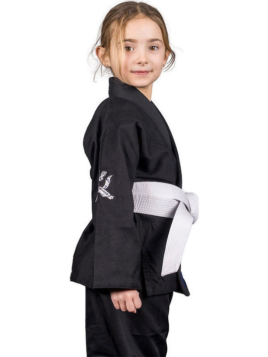 Okami Παιδικό Παντελόνι Brazilian Jiu Jitsu Μαύρο