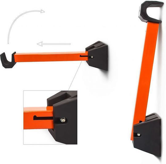 Set 2 Wand-Fahrradhalterungen klappbar max. 25 kg