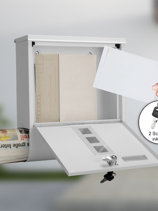 Deuba Cutie Poștală pentru Exterior Inox în Culoarea Gri