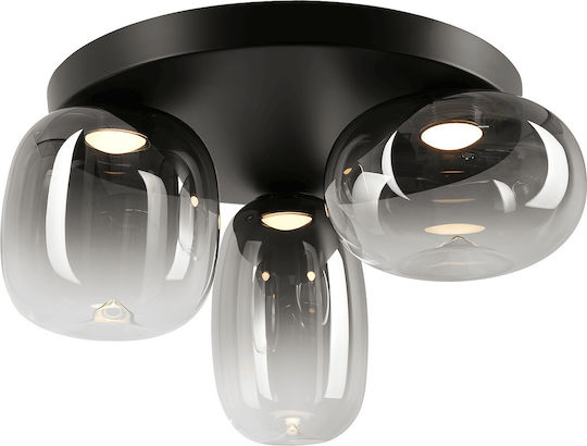 Eko Light Ceiling Mount Light Black with Integrated LED