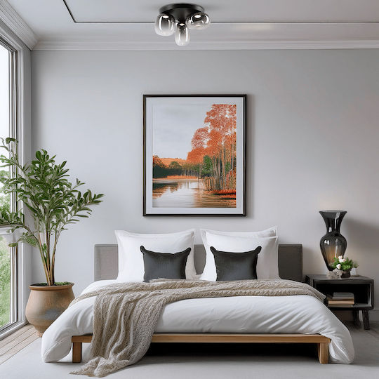 Eko Light Ceiling Mount Light Black with Integrated LED