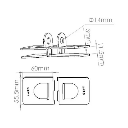 Gevy Lock Glass Door