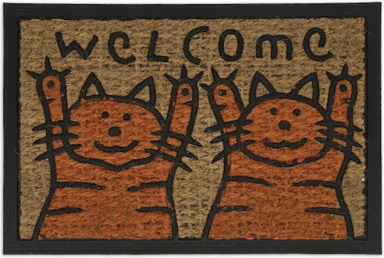 Relaxdays Fußmatte aus Kokosnuss Mehrfarbig 60x40cm 10039056 Mehrfarbige