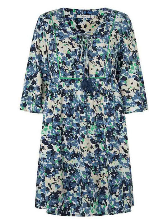 Summer Mini Dress Sea Blue