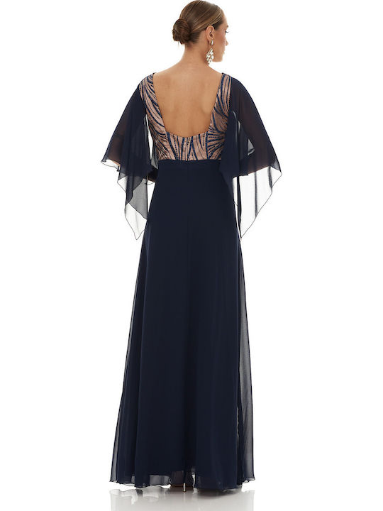 Summer Maxi Dress for Wedding / Baptism Blue
