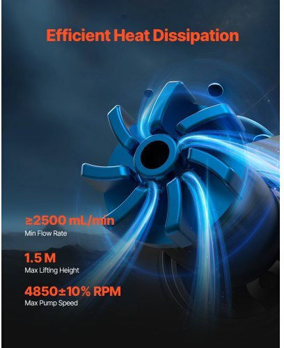 Vevor CPULQFSSLDPBNKJ8OV9 Water Cooling System AIO CPU With 3 120mm Fans