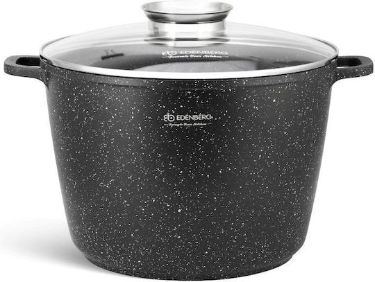 Edenberg Kochgeschirr-Set aus Aluminium Schwarz 17 Teile
