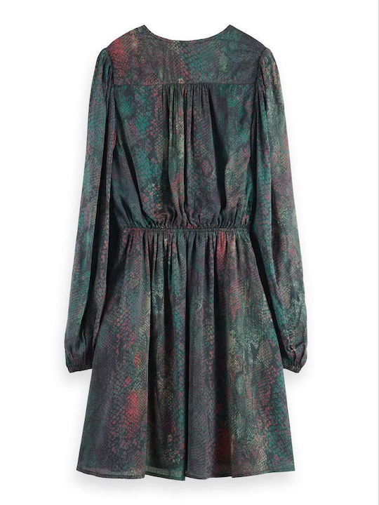 Mini Dress Wrap Animal Print