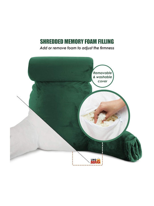 Bean Bag Chair Bolster Green 75x33x91.5cm