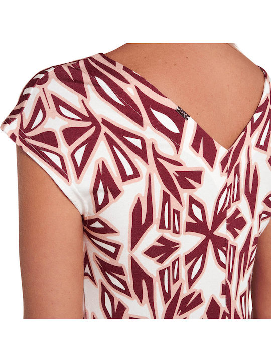 Summer Midi Dress Red Rhodon