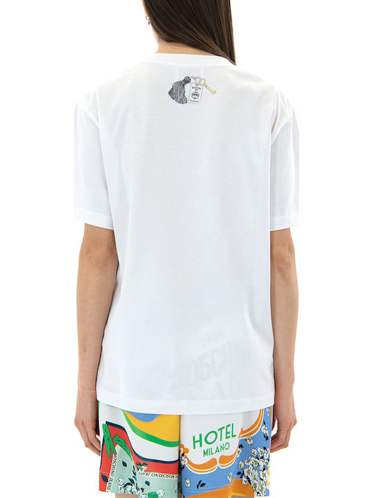Moschino T-Shirt Κίτρινο, Λευκό, Πράσινο