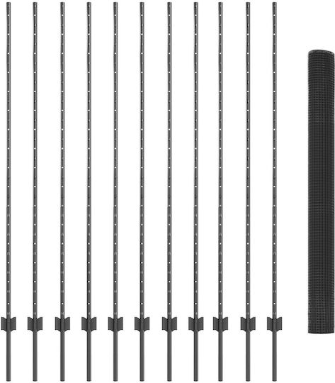 vidaXL Drahtgeflecht Elektrische Gitarren Gray 1.5x25m