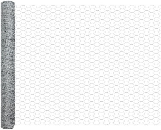 vidaXL Συρματόπλεγμα Γαλβανιζέ Ασημί 1.4x10m