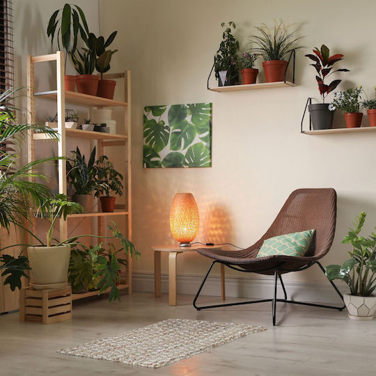 Relaxdays Lucrat manual Covor Rectangular din iută Beige/cream