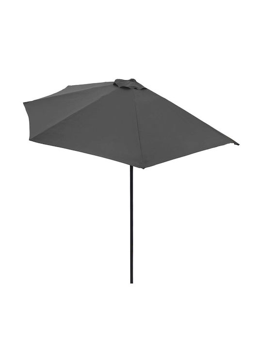 Hängender Aluminium-Garten- und Terrassen-Sonnenschirm Grau 2,3x2,3xHöhe 2,7 m