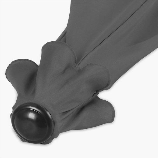 Umbrelă Suspendată Din Aluminiu Gri 2.3x2.3xÎnălțime 2.7m
