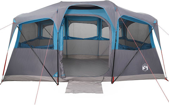vidaXL Sommer Campingzelt Grau Für 10 Personen 435x255x216cm