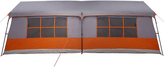 vidaXL Camping Tent Grey For 12 People 622x295x238cm