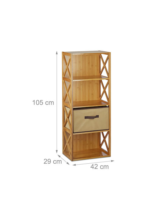 Bookcase Natural 105x42x29cm