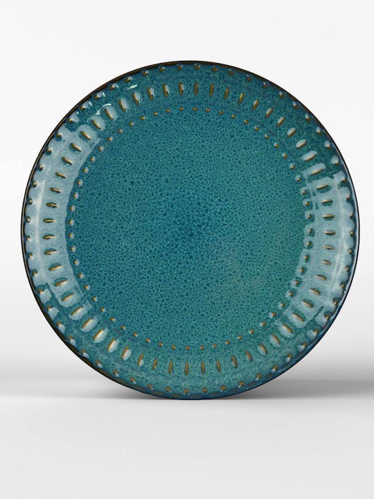 Saray Home Geschirrset Keramik Blau 12Stück