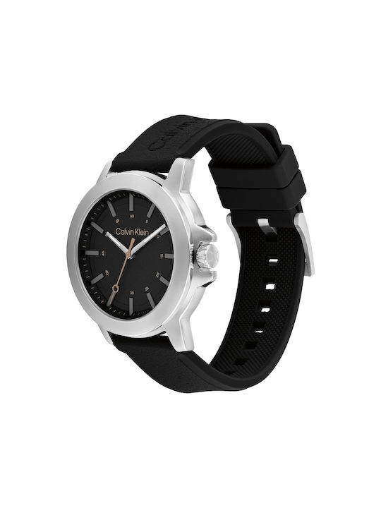 Calvin Klein Reset Men's Watch 42mm Battery with Black Rubber Strap