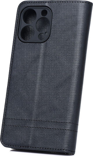 TelForceOne Smart Seam Back Cover Silicone / Synthetic Leather Black (Galaxy A16)