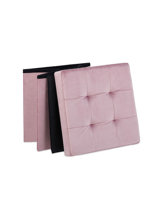 Scaune Camera de zi Tapițat cu Catifea Pink 38x38x38buc
