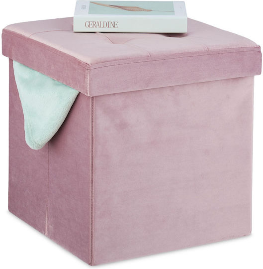 Scaune Camera de zi Tapițat cu Catifea Pink 38x38x38buc