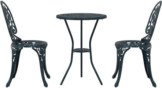 Garten- und Outdoor-Möbelsets für kleinen Raum 3 Stück Grün