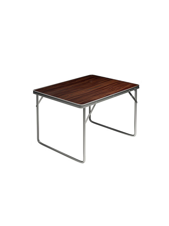 Masa pentru spații exterioare mici Aluminiu Pliabil Maro 80x60x70buc