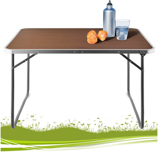 Masa pentru spații exterioare mici Aluminiu Pliabil Maro 80x60x70buc