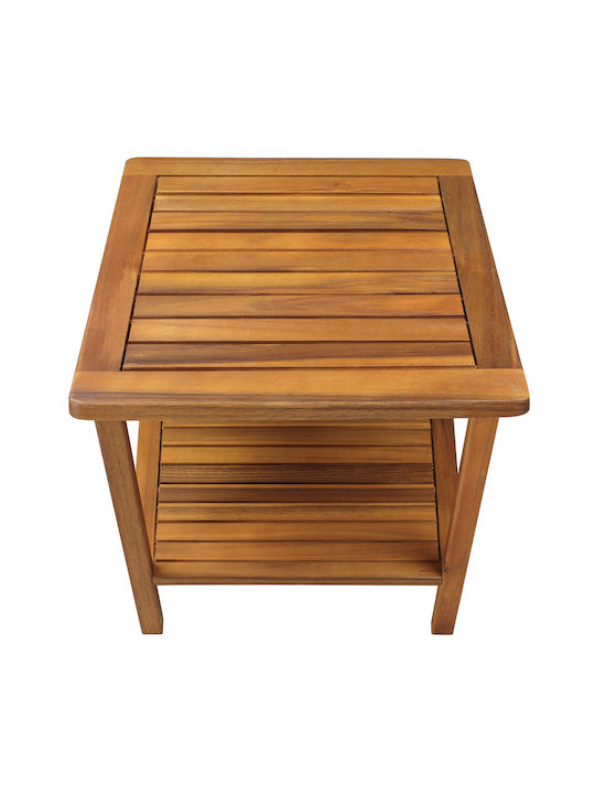 Masă Pentru Spații Exterioare Mici Din Salcâm Maro 45x45x45cm