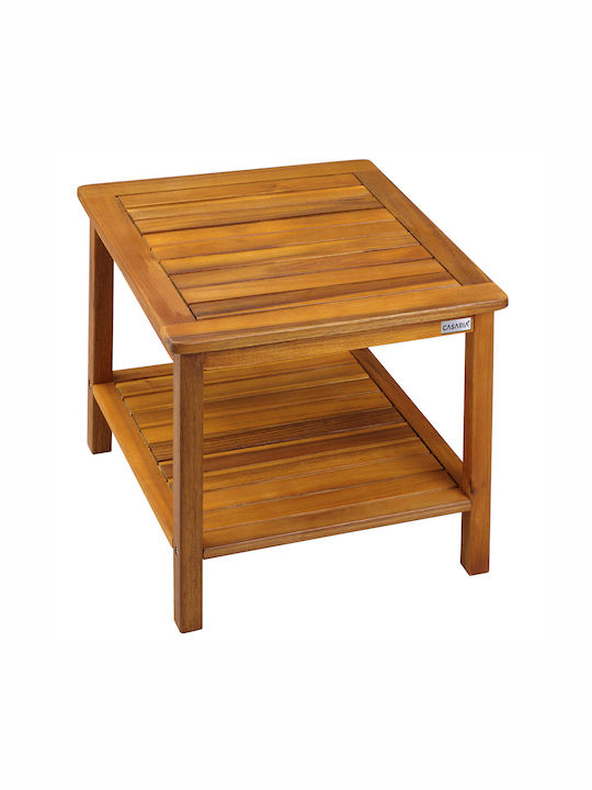 Masă Pentru Spații Exterioare Mici Din Salcâm Maro 45x45x45cm