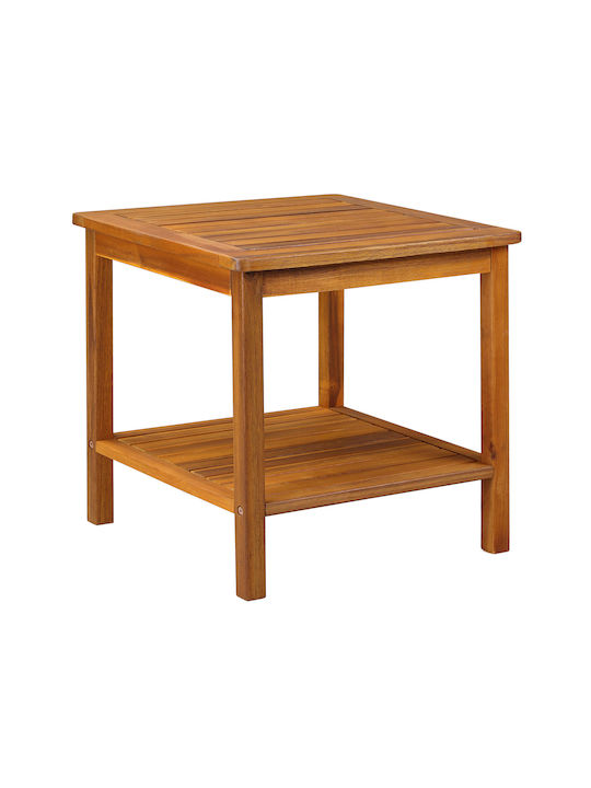 Masă Pentru Spații Exterioare Mici Din Salcâm Maro 45x45x45cm