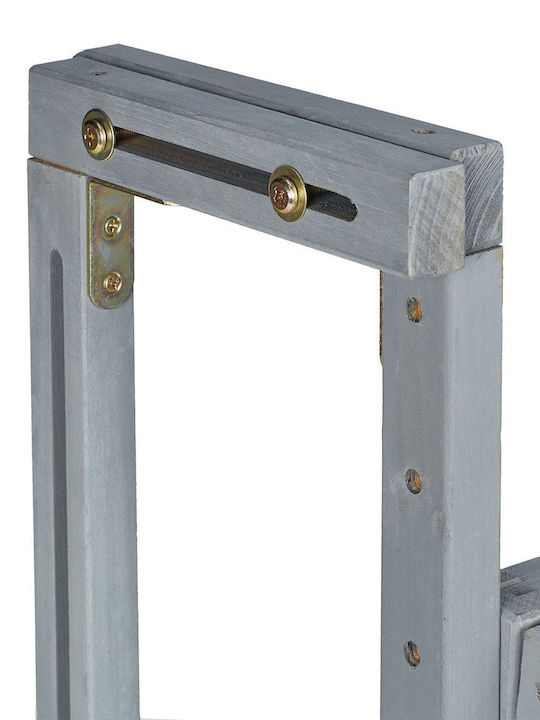 Wooden Masa pentru spații exterioare mici Pliabil Gri 55x70x65buc