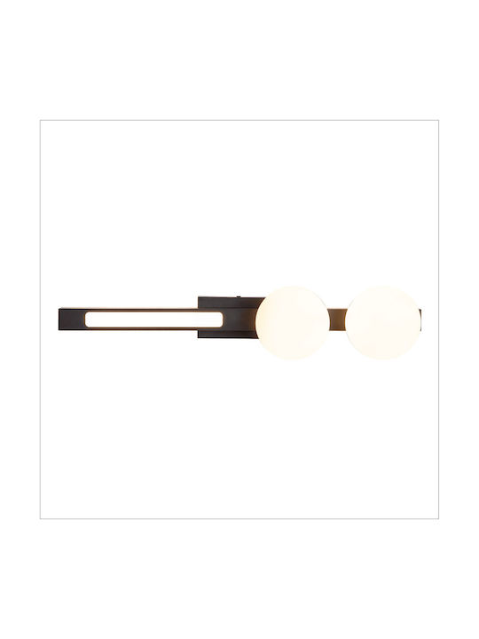 Eko Light Modern Leuchte Wand mit Integrierter LED Schwarz