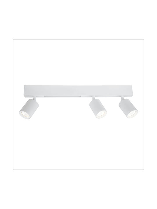 Eko Light Πλαφονιέρα Οροφής Λευκή με Ενσωματωμένο LED