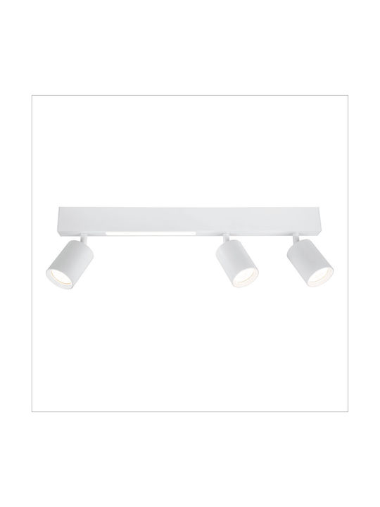 Eko Light Πλαφονιέρα Οροφής Λευκή με Ενσωματωμένο LED
