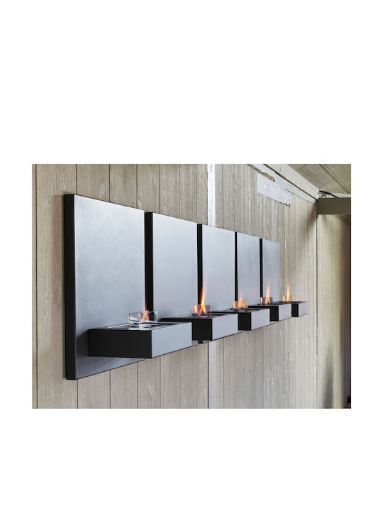 Tenderflame Firepit Black 57.5x23x57.5cm