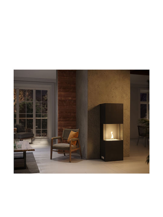 Tenderflame Τζάκι Εσωτερικού Χώρου Μεταλλικό Μαύρο 50x34x170cm