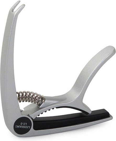 Metal Capo Set Classical Electric Guitar 1 Guitar Pick Silver