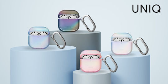 Uniq Hülle Silikon mit Haken Pink Prism für Apple AirPods 4