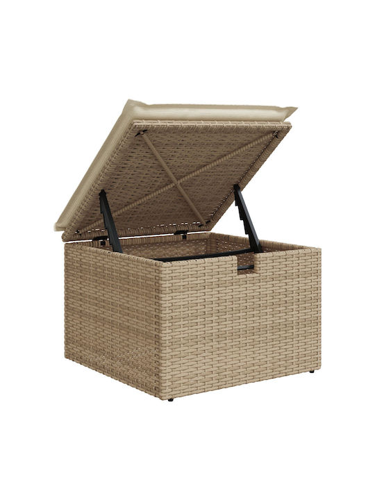 Garten- und Outdoor-Möbelsets Typsatz Wohnzimmer 9 Stück Beige mit Kissen