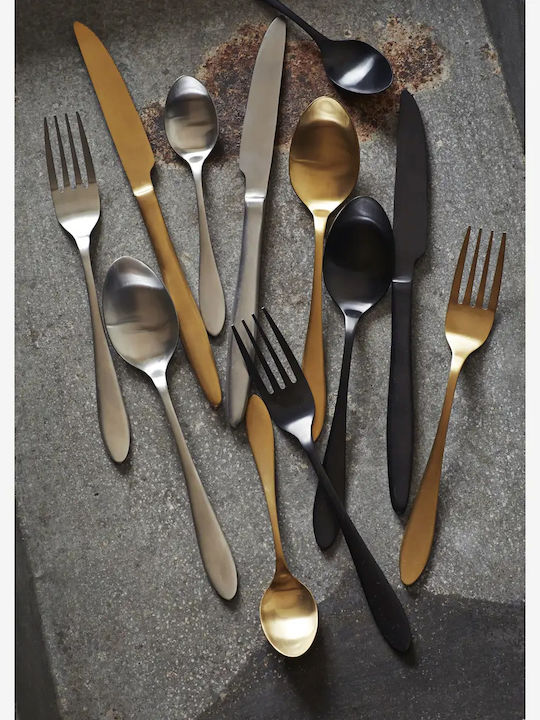 Madam Stoltz Cutlery Set Stainless Black 4pcs
