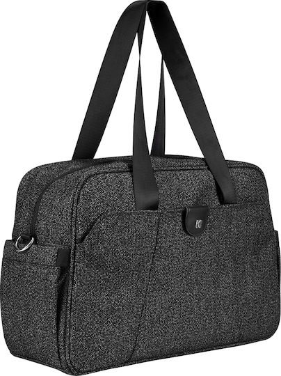 Kikka Boo Shoulder/Hand Diaper Bag Chelsea Black 43x28x16cm.